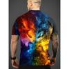 Men's Dragon T-Shirt Fantasy Mythical Creature 3D Graphic Printed Short Sleeve Casual O-Neck Pullover Streetwear Harajuku Tee Tops Male Clothing