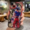 Sun Wukong Dragon Ball Anime Transparent Phone Case for iPhone 13/14/15 Pro Max