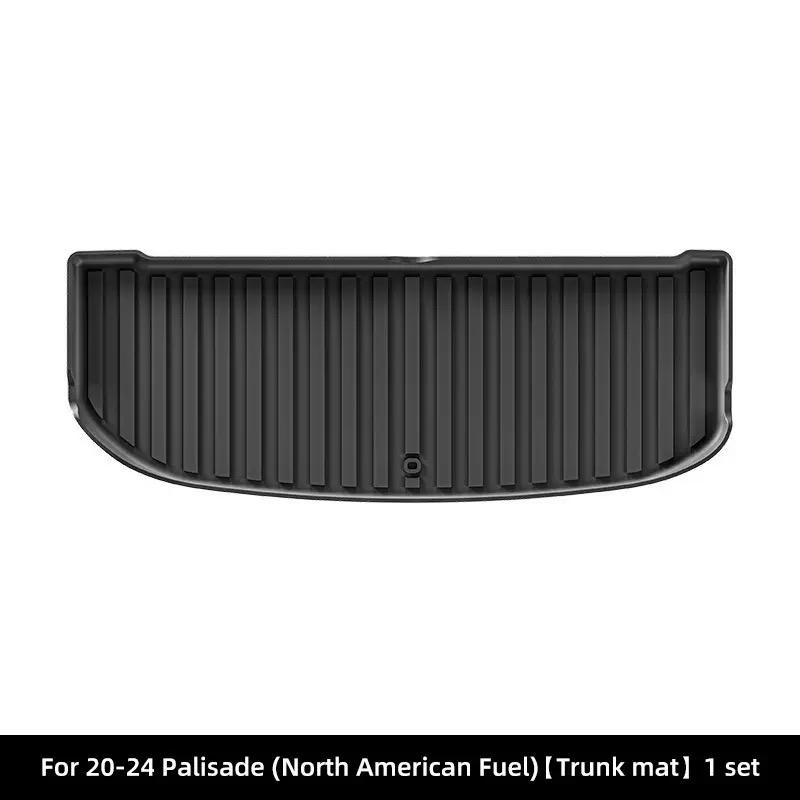 For Hyundai Palisade 6/7 Seater Hybrid 2020-2026 Trunk Mat Cargo Liner TPE Third Row Seat Backrest Mat Anti Dirty Protective Pad