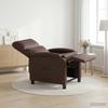 Recliner Chair Brown Faux Leather