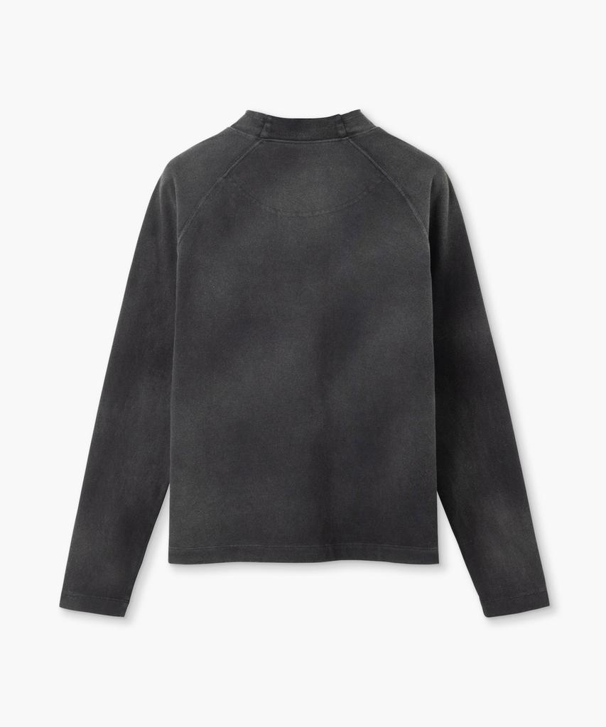 Beulipinggolpeu Women'S Spray-Dyed Mock Neck_Charcoal Gray