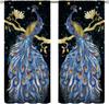 Colorful Dream Catcher Curtains Night Sky Stars Purple Feathers Curtain with Rod Pocket for Bedroom Living Room Decor Drapes
