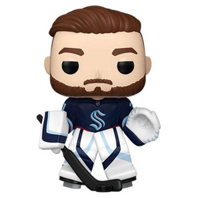 NHL Kraken Philipp Grubauer avec maillot domicile Pop ! Vinyle