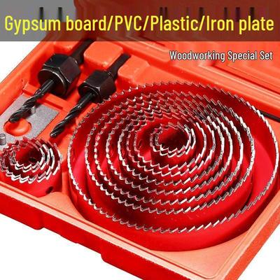 16PC Hole Saw Set for Woodworking, Drywall, and Plastic Drilling