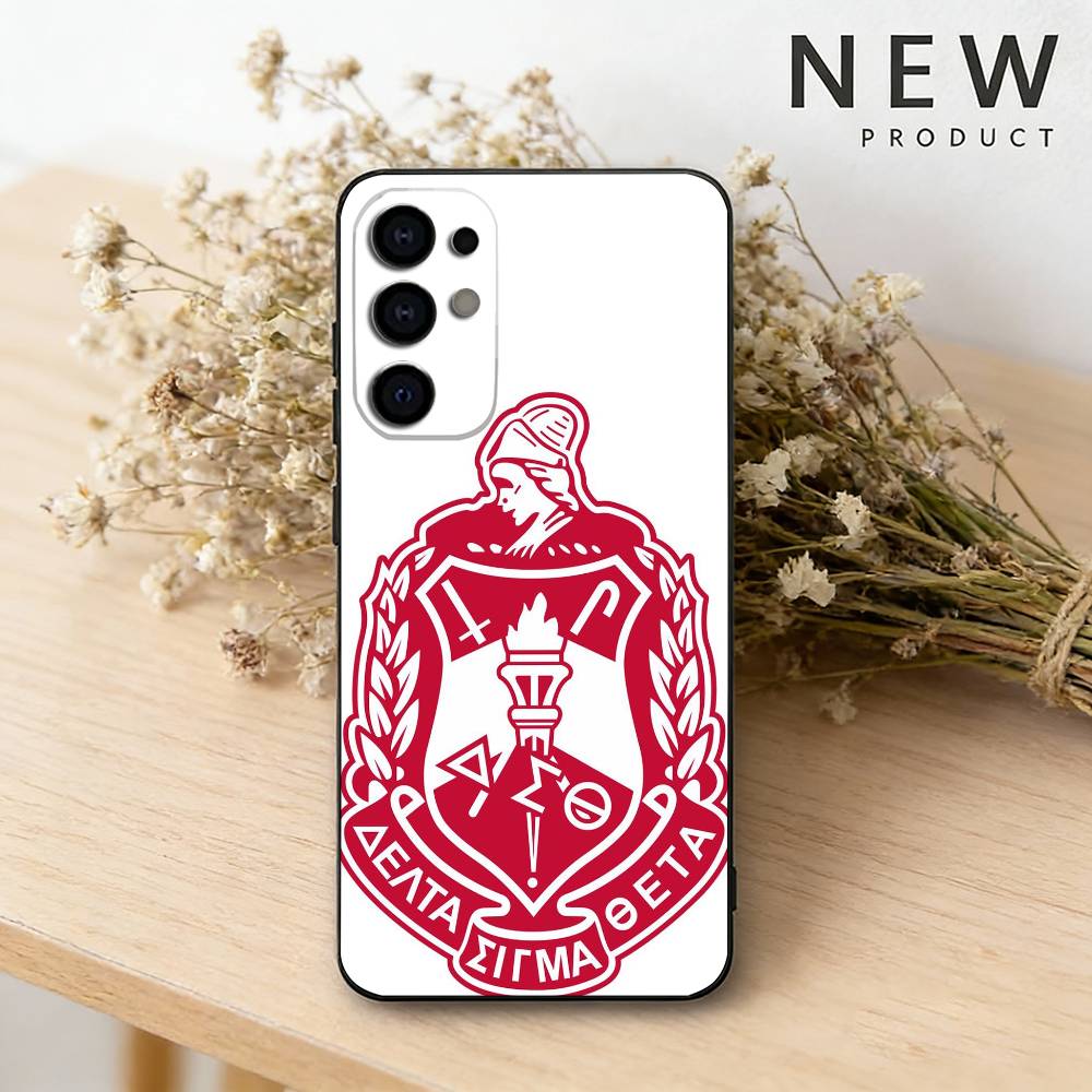

Чехол для телефона D-Delta S-Sigma Theta Для Samsung S26,25,24,21,22,23,30,20,Ultra,Plus,Fe,Lite Черный Мягкий Чехол Samsung S25
