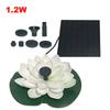 Lotus Shape Fountain Pump 1.2W/2.5W Solar Powered Bird Bath Fountains Garden Decoration Lily Ornaments for Decore Garden