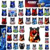 New Sonic Children's Backpack For Boys And Girls Cartoon Trendy School Bag Medium Size 20-35l Capacity