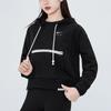 Nike Embroidered Logo Short Hoodie with Large Pocket Women Hoodie Black DA6484-010