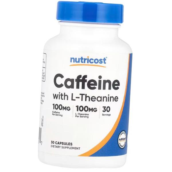 

Кофеин с Теанином, Caffeine With L-Theanine, Nutricost (11647004) 30caps