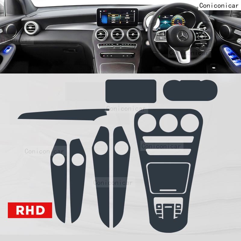 Dla Mercedes Benz GLC X253 260 - Panel Nawigacji Samochodowy Ekran Wnętrza Folia Ochronna TPU Odporna na Zarysowania