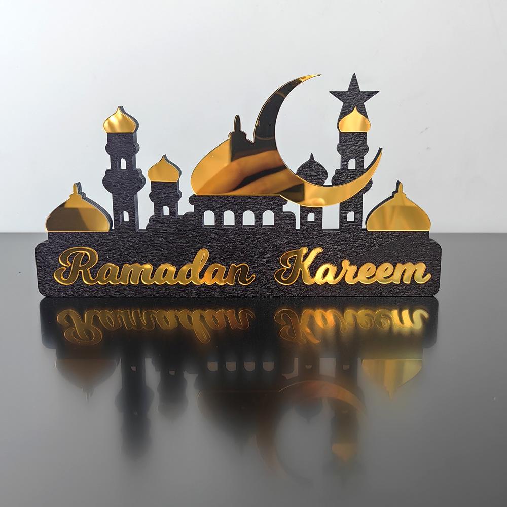 

1pc Acrylic Ramadan Calendar Day of Ramadan Calendar Eid Mubarak Home Decoration Ornament Party Supply