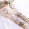 Imported Raw Tourmaline, Amethyst, and White Crystal Faceted Beads for DIY Bracelet Accessories