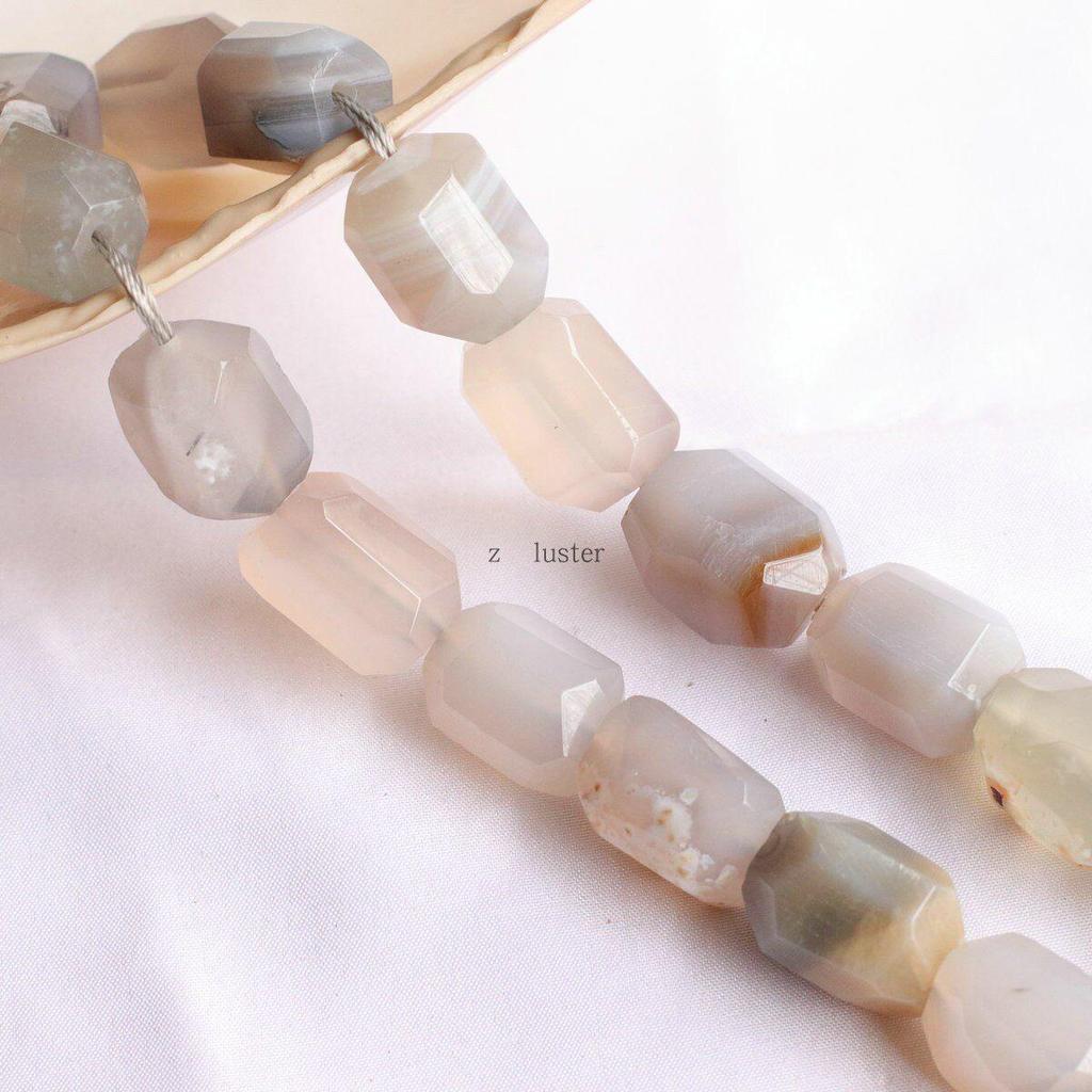 Imported Raw Tourmaline, Amethyst, and White Crystal Faceted Beads for DIY Bracelet Accessories