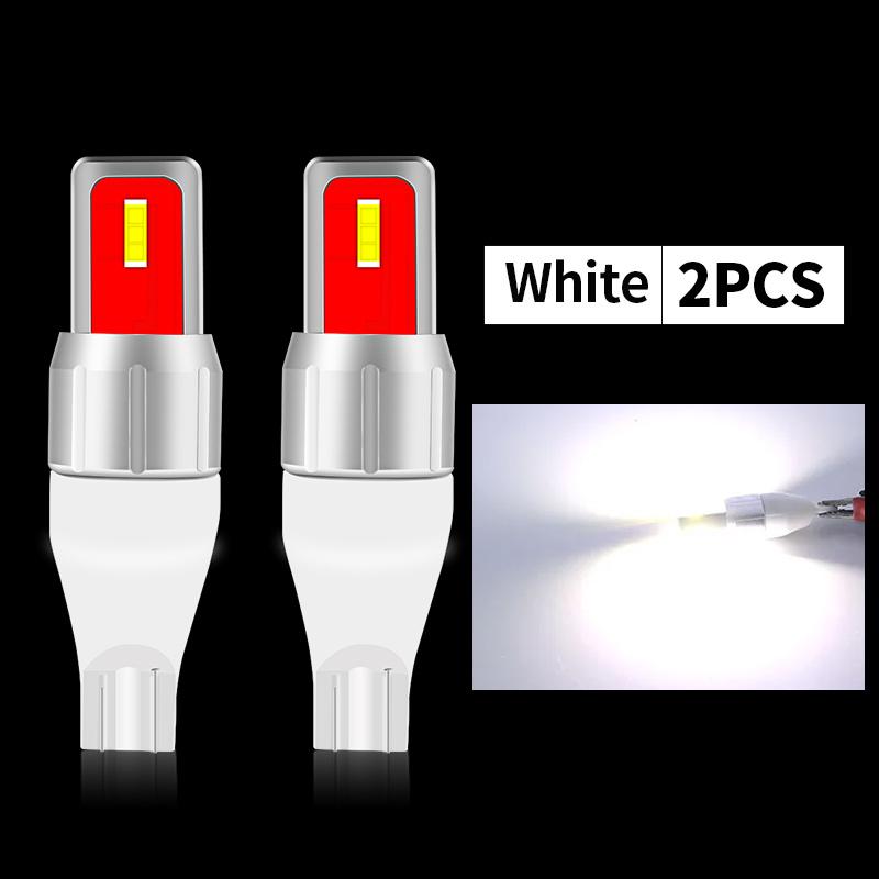 2PCS T15 White 3000K/Yellow 6000K Bulbs LED Reverse Light Backup Lamp W16W 2000LM 12V 921 912 Driving Lamp Car Accessories