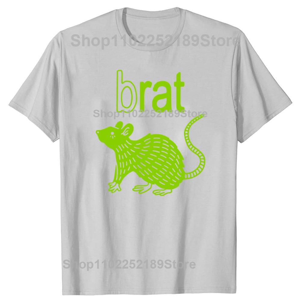 Funny Brat B Rats Lover Graphic T-shirts Men Women's Fashion Casual Tshirt 100% Cotton Loose Oversized T Shirt