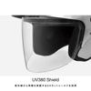 Komine Motorcycle Matte Black L Jet Helmet with Shield and ABS Shell (KOMINE) Aera-II HK-1651 UV-cut High-Strength