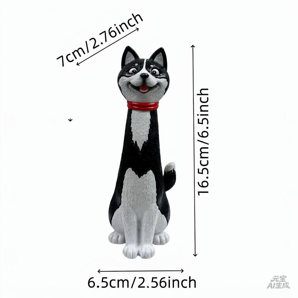 Long Neck Cat Dog Resin Vase Creative Animal Flower Vase Home Table Decor