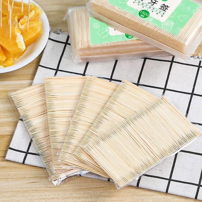Fangcaodi Disposable Bamboo Toothpicks, 3000 Count