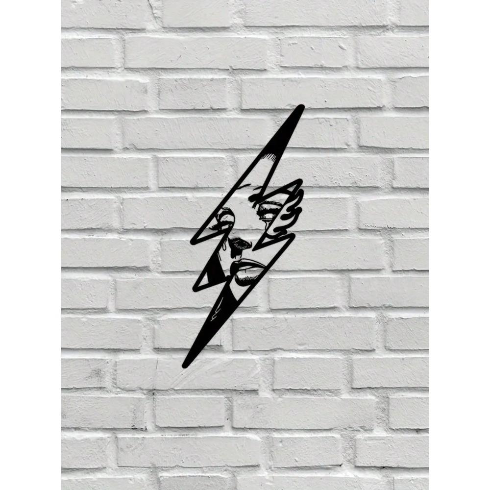 Modern Metal Wall Decor, Iron Art Sculpture, 3D Wall Art Panel, Living Room Home Ornament, 1 Piece TY4327