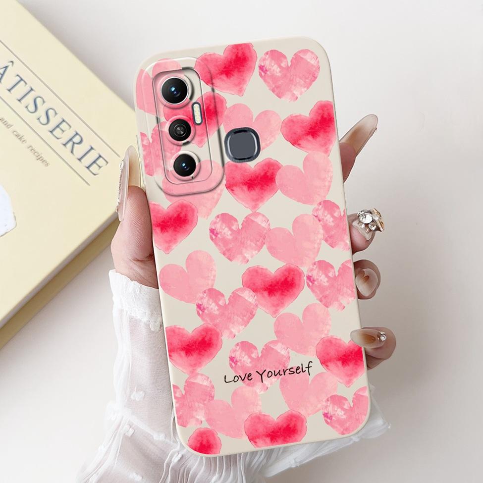 Für Infinix Hot 11 Hülle X662 Silikon Niedlich Mode Schmetterling Liebe Bemaltes Cover Für Infinix Hot 11 2021 Handyhülle X662B X689F