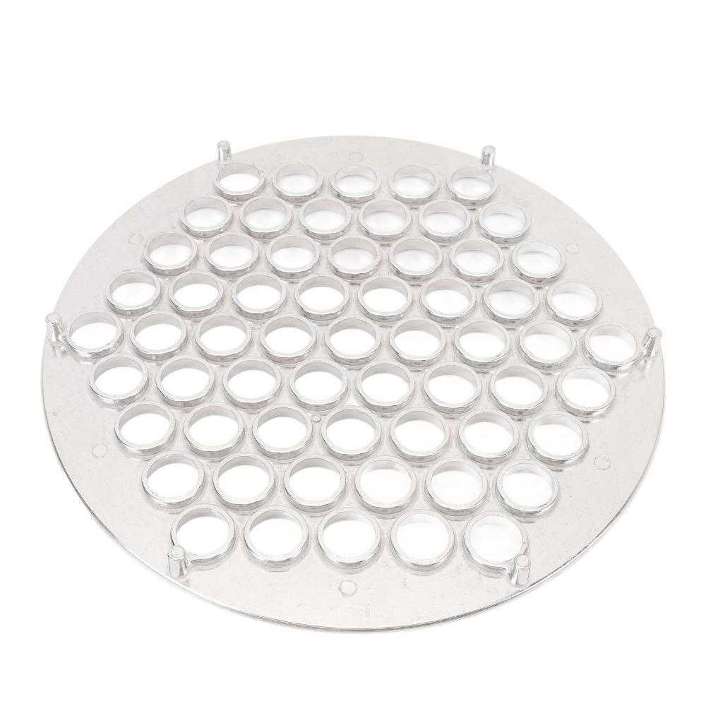 Kitchen Tool 61 Holes Dumpling Mold Dishwasher Safe Aluminum Alloy Ravioli Maker Efficient Time-saving Pelmeni Maker Potstickers