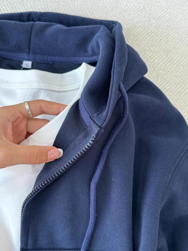 Dámská růžová mikina s kapucí - Jaro/Podzim 2024 Ležérní volný střih Krátká bunda