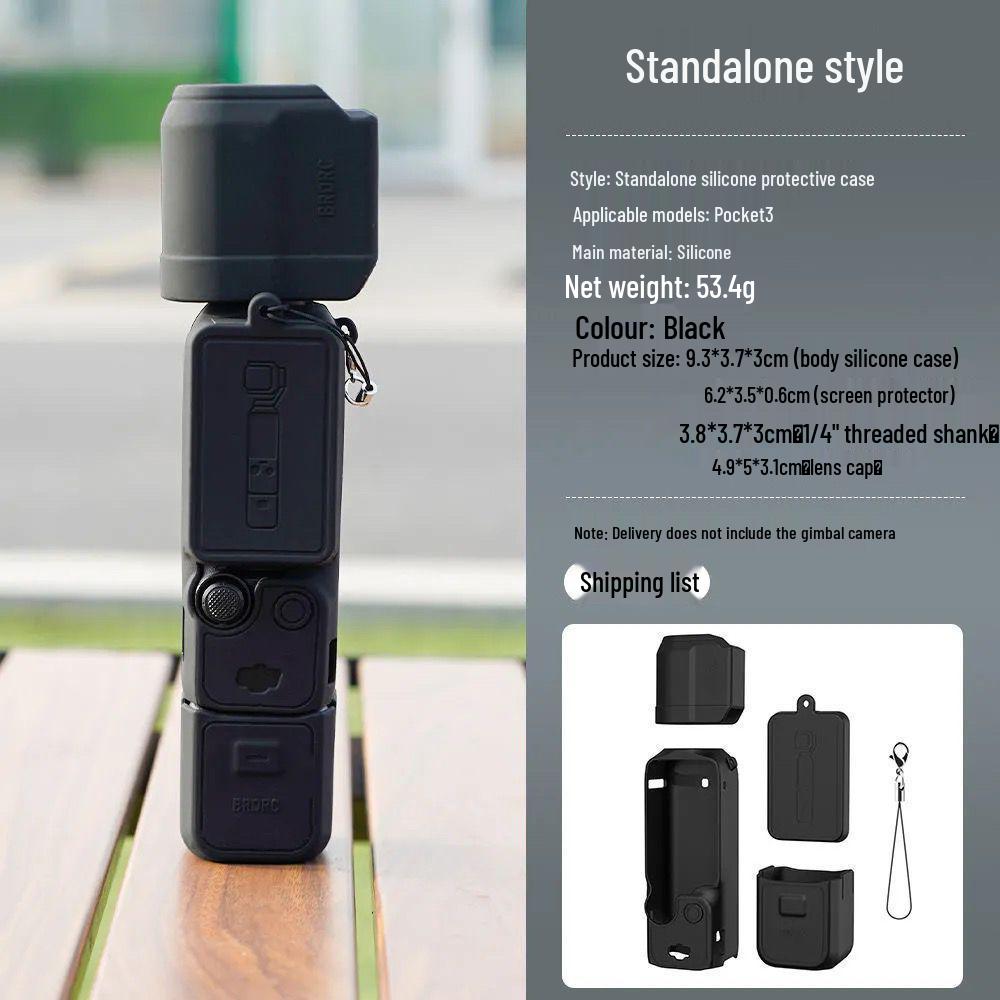 Soft Silicone Protective Case for DJI OSMO Pocket3 - Lens and Gimbal Dust Cover