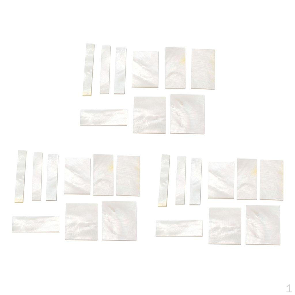 

27Pcs Fingerboard Neck Inlay White Shell Blank For Guitar