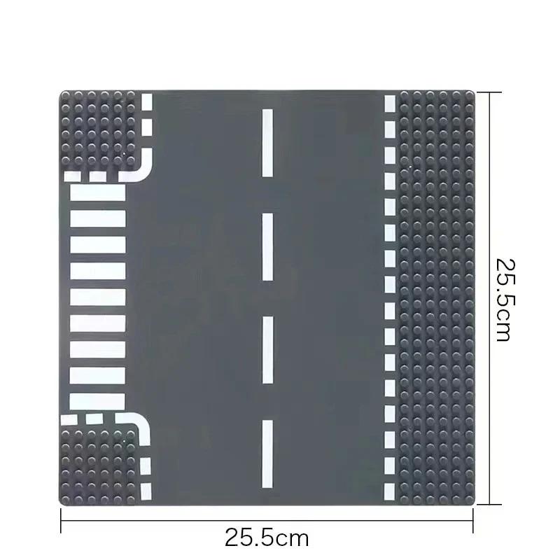 Plaque de Base Briques de Construction 32x32 Points 25.5X25.5Cm Paysage Prairie Rivière, Cabane dans les Arbres Tropicale & Rue Ville Briques Jouets