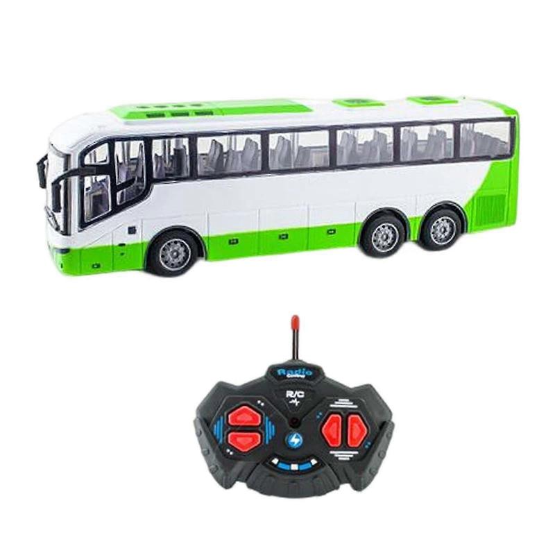 1:30 Scale Green Remote Control Bus Operating On 27MHz - Perfect Birthday Gift for Children