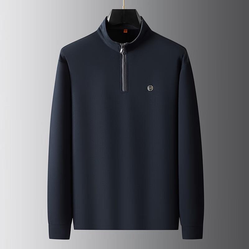 

Debinze Men s Plus Size Stand Collar Half-Zip Long Sleeve Casual Sweatshirt 7XL