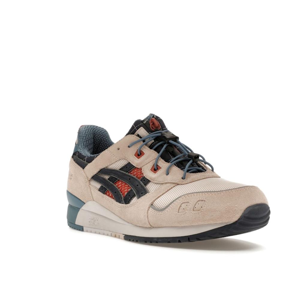 KEBOZ x mita x ASICS Gel Lyte 3 OG Taito Unisex Sneakers Cream Almond-Peach Navy 1201B030-700