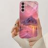 Pink series design glass phone case suitable for Samsung Galaxy S26 S25 S24 S23 S22 S20 FE/Ultra/Plus shockproof back cover