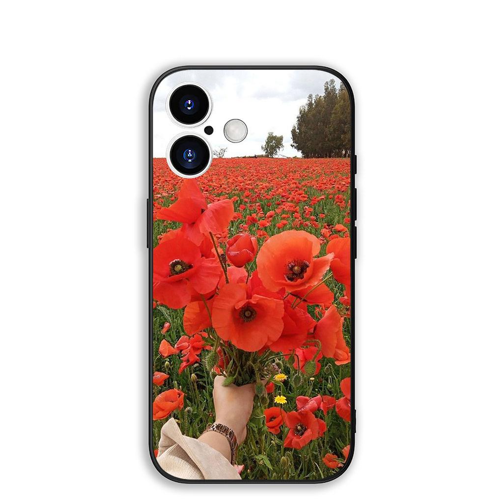 Cover for Samsung Galaxy S22 S21 S20 Fe Ultra S9 Plus + A13 A22 M21 M31 M55 M15 Phone Case Peony Rose Poppys Flower Bloom