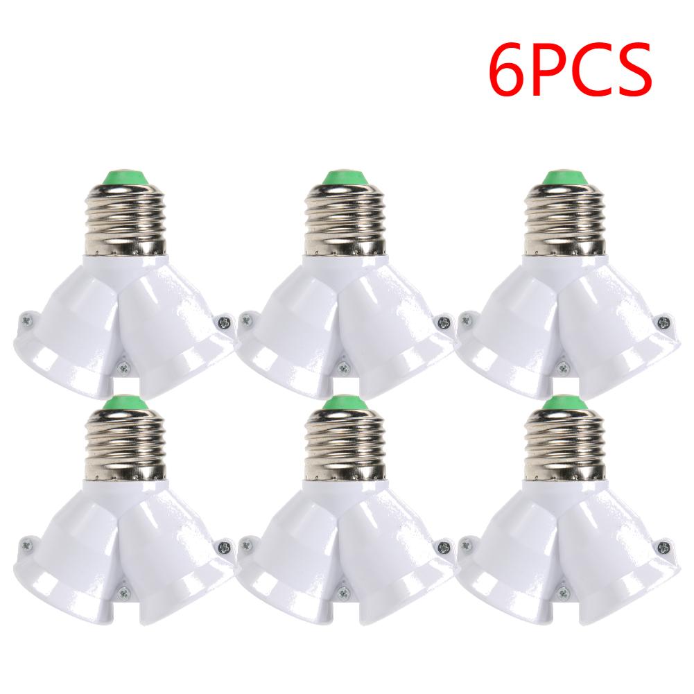 1-10PCS E27 Conversion Head Bulb Socket 2 in 1 lamp Holder Extender Distributor Converter Plug Light Base for LED Bulb Splitter