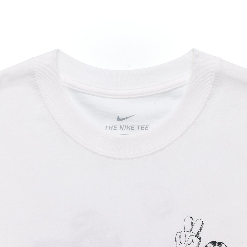 Nike SB Basketball Style Printed Skateboard Short Sleeve T-Shirt Unisex Tops White CW1465-100