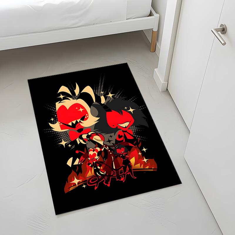 Hazbin Hotel (1) Teppich Geeignet für Wohnzimmer Schlafzimmer Computerräume Essbereiche und Platzierung Unter Tischen und Stühlen Auch eine Ideale Wahl Für Aus