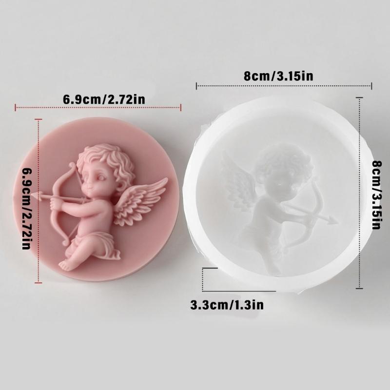 Silicone Mould for Making Angel Shaped Candle Soap and Craft with Artistic Styles