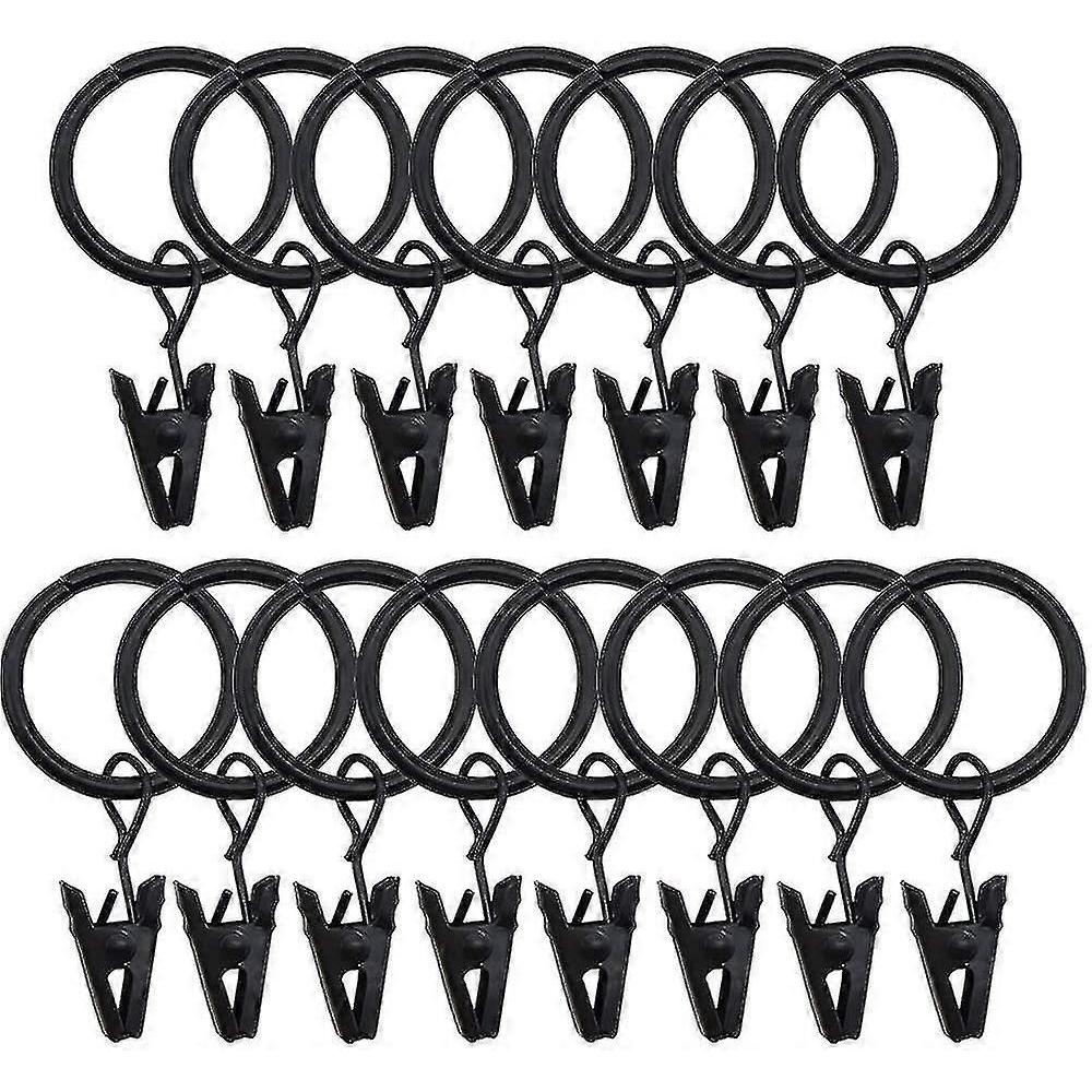 Curtain Rings With Clips, Decorative Rings, Rustproof, Vintage Style, 2.5 Cm