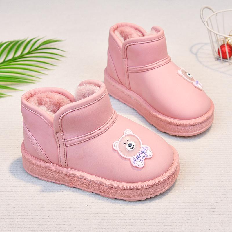 2025 Winter New Cotton Snow Boots: Thick, Warm, Anti-Slip for Kids