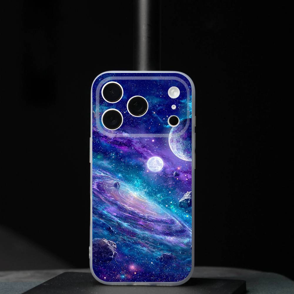 Moon Galaxy Universe Cool For iPhone 11,12,13,14,15,16,17,Pro,Max,Plus,Mini,SE4,E Phone Case Magnetic For Magsafe Wireless