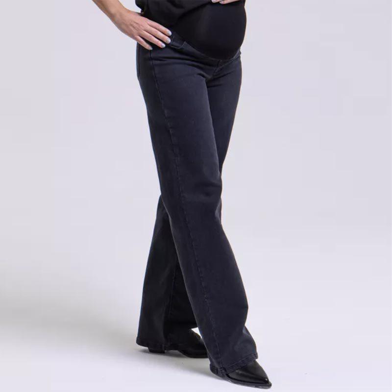 Stretch Straight-Leg Maternity Jeans - Wide-Leg, High-Quality for Spring, Autumn, Winter