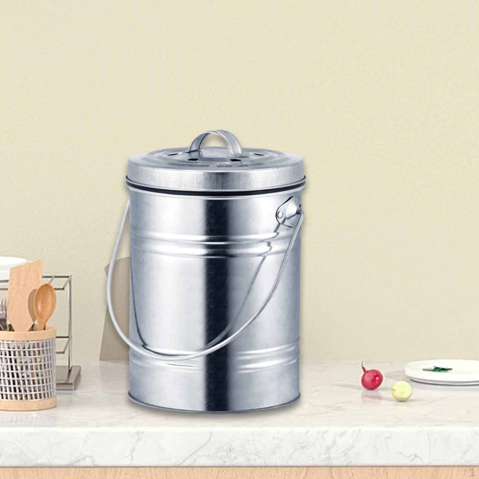 

Кухонный компостный контейнер 3 л, портативное мусорное ведро для переработки отходов для