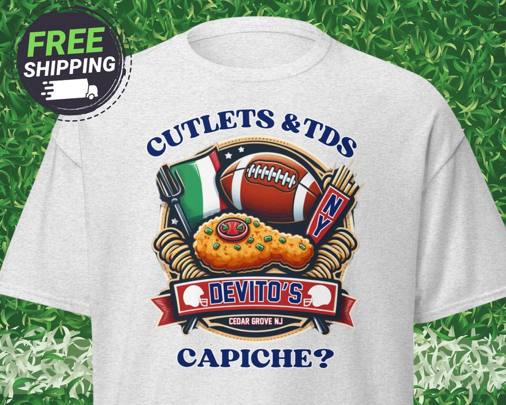 Funny Tommy Cutlets Shirt Giants Fan Devito Fan New York Football Shirt Unisex Unisex T-Shirt XL