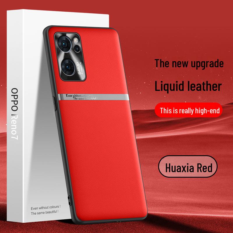 Etui ochronne OPPO Reno 7 z płynnej skóry - Odporne na upadki i zabrudzenia