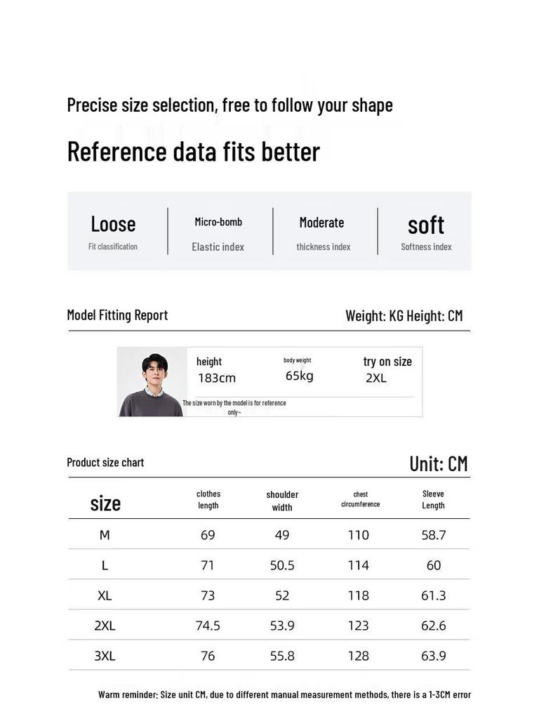 Baleno Men's Winter Long-Sleeve Crewneck Sweatshirt