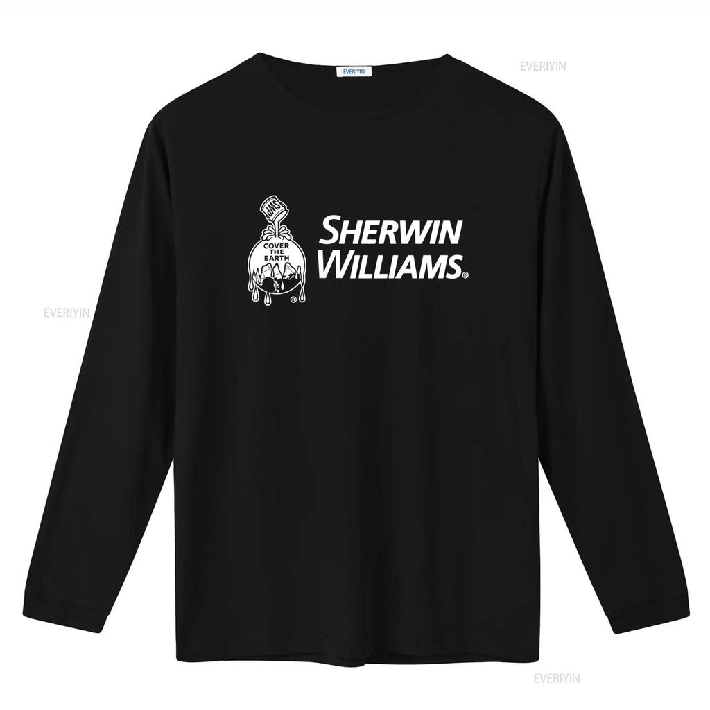 Sherwin Williams Logo Mens T Shirt Black USA Size S 5XL Long s vintage Washed fashion homme Versatile Casual Comfortable Soft
