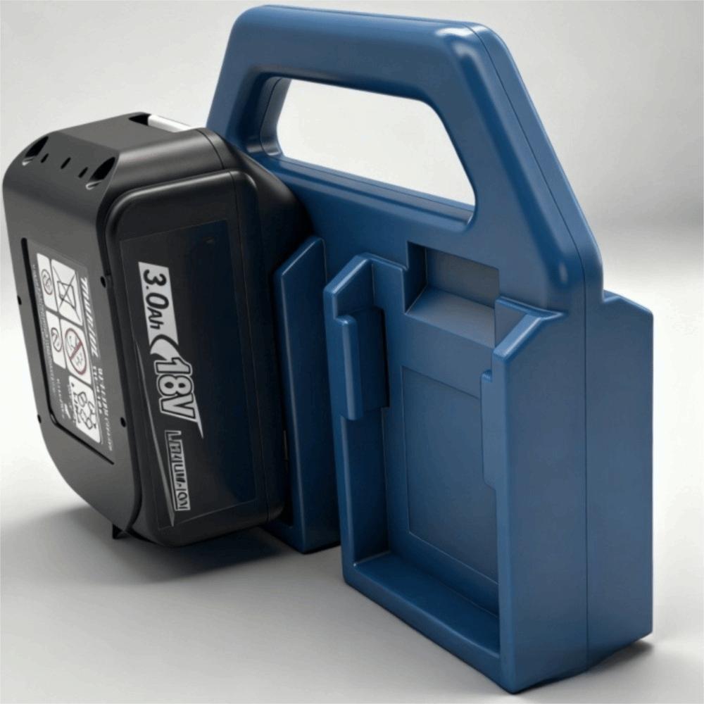 Portable Lithium Battery Storage Rack Handheld Storage Basket Battery Portable Stand Battery Base Bracket for Makita 18V Battery
