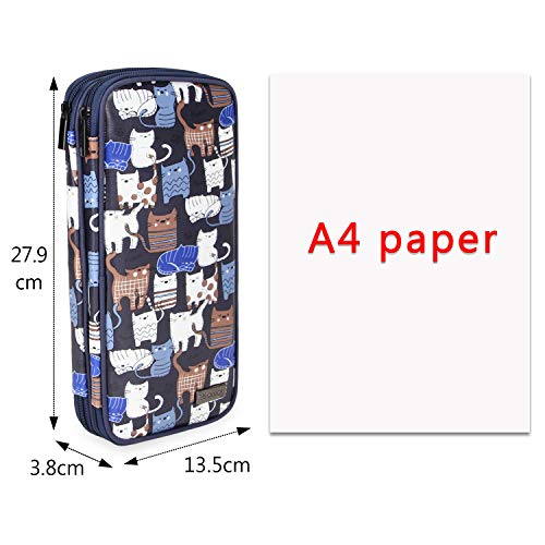 Teamoy Knitting Needle Storage Case for Circular Needles, Knitting Needles (up to 25cm), Crochet Hooks, Lace Hooks, Scissors, Sewing Needles, and Stit