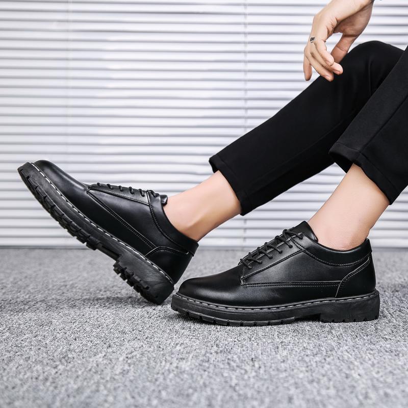 Fashion Genuine Leather Shoes Men Footwear Soft Cowhide Casual Flat Brand Pure Black Casual Shoes Mens Oxford Shoes for Men Mocassin